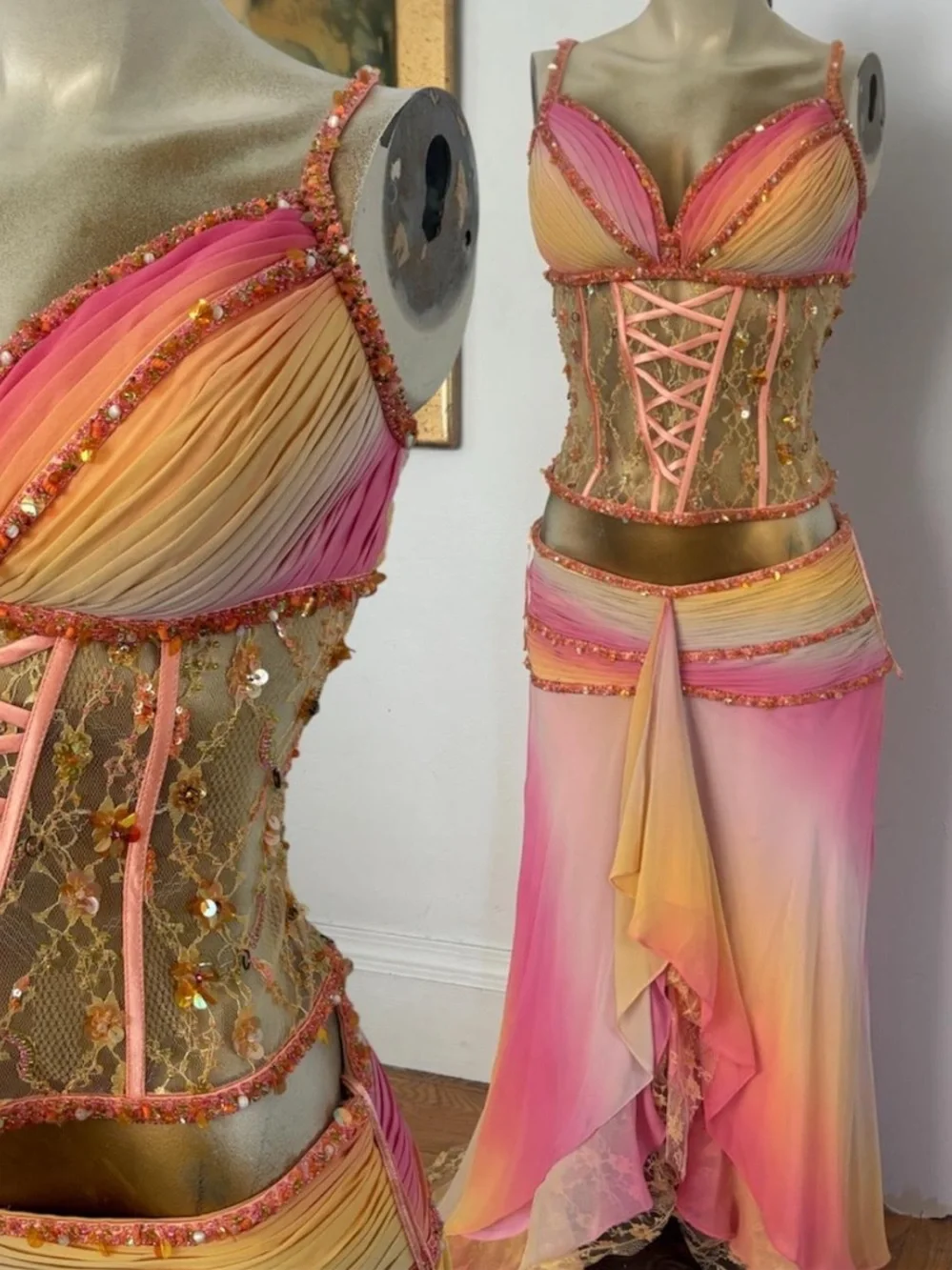 Y2K la femme Zara larsson fairy 2 piece matching set